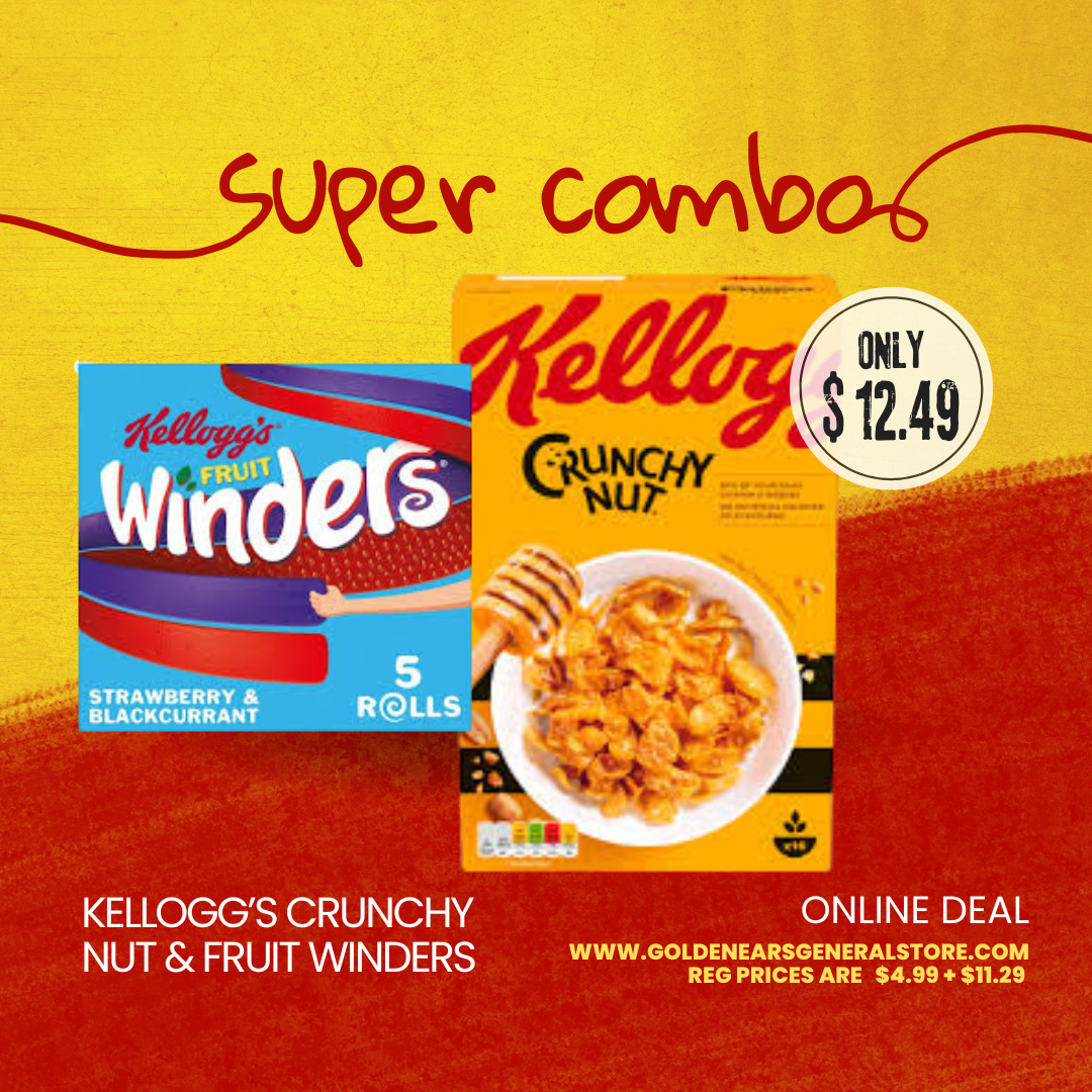 Kelloggs - Crunchy Nut + Fruit Winders Combo Deal UK)