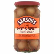 SARSON'S - Fiery Hot & Spicy Onions (UK)