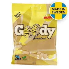 BUBS Godis - Goody Sweet Ovals - Banana Toffee (Sweden)