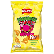 Monster Munch - Roast Beef - 6 Pack Bag (UK)