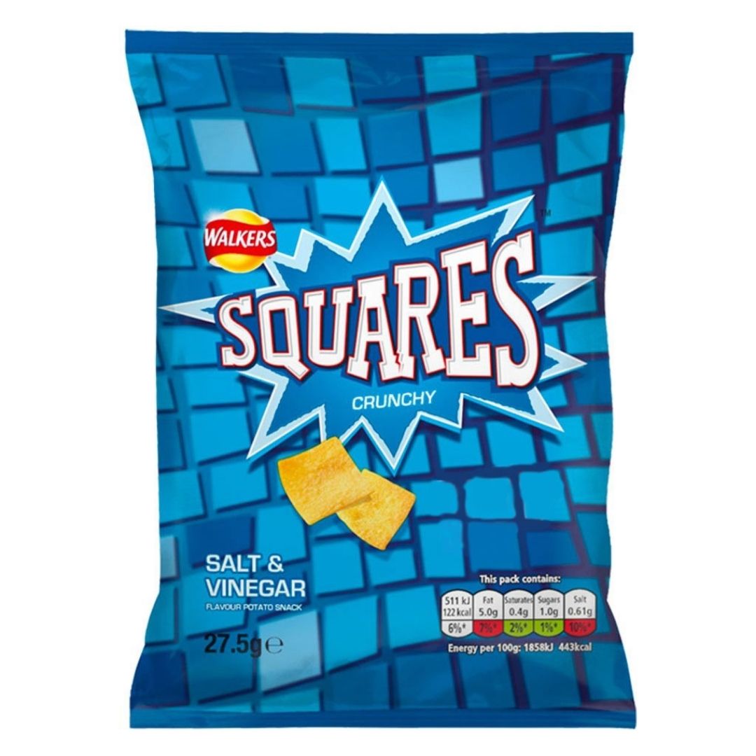 Walkers Squares - Salt and Vinegar (UK)